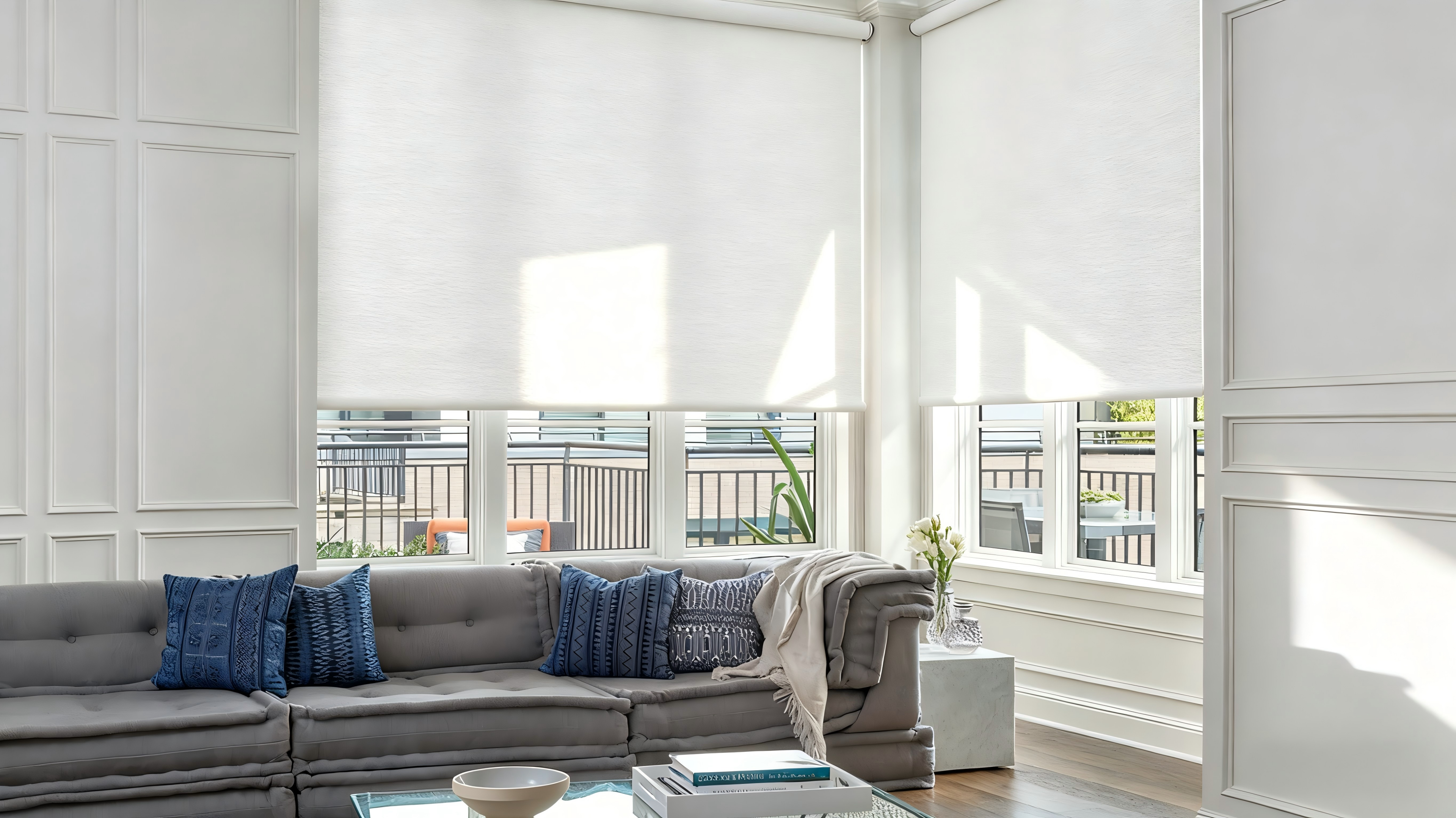 Modern curtains and shades